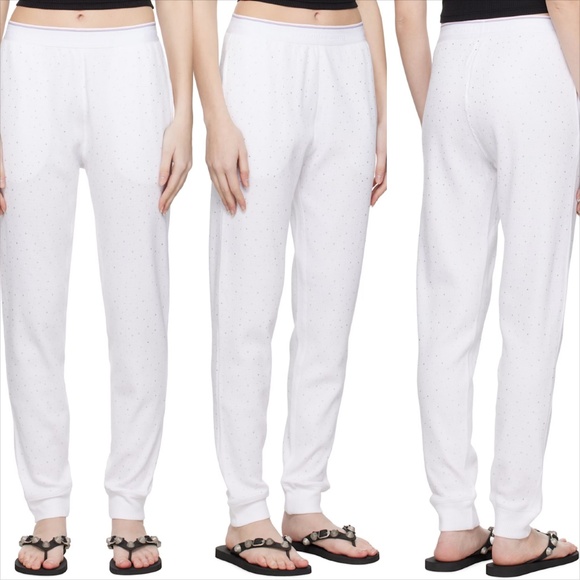 Alexander wang white rhinestone pajama/ lounge set - Picture 6 of 10